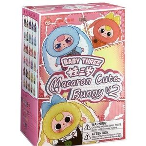 Baby Three Rabbit Macaron Cute Bunny Series 2 Blind Box ORIGINAL